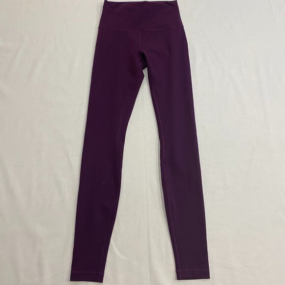 Lululemon Wunder Train Leggings 28" Plum Purple 4 - Picture 1 of 5